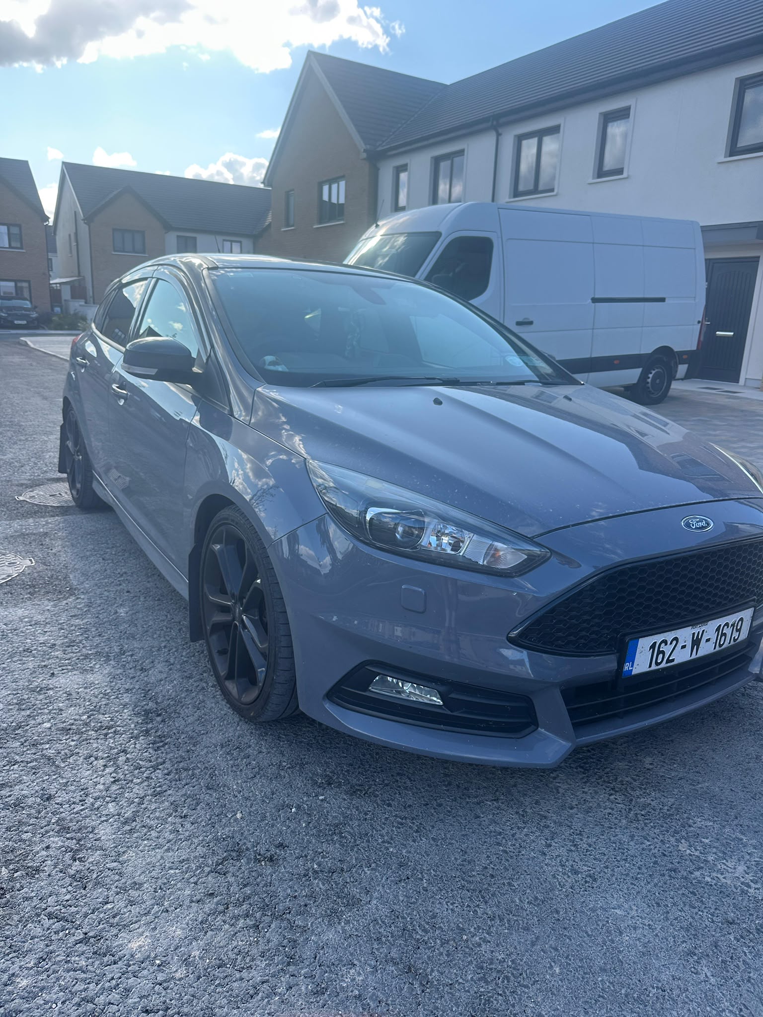 Vehicle being prepared for a detail